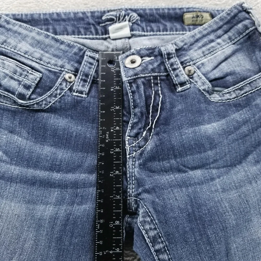 Silver Jeans Womens 26 Blue Aiko Bootcut Low‎ Rise Stretch Y2K Medium Wash